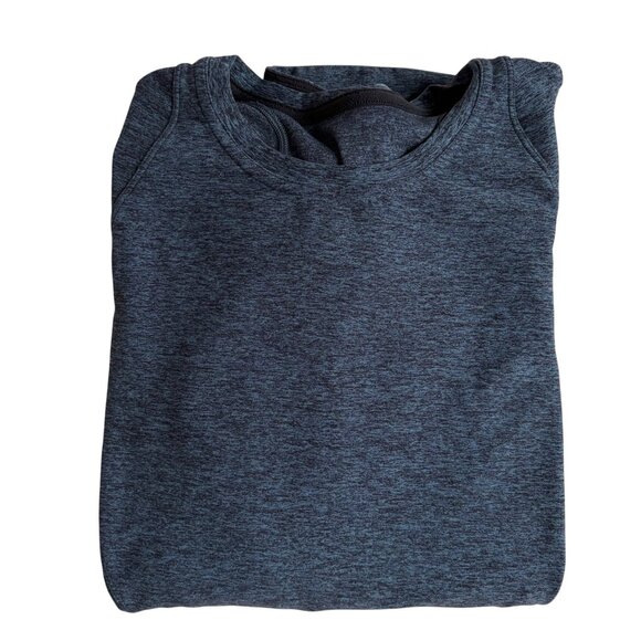 Lululemon Runderful Long Sleeve (Heathered Petrol Blue / Black) - Size 8 - Picture 1 of 9